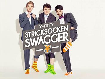 Philipp "Phil" Laude, Matthias "TC" Roll und Oguz "OG" Yilmaz alias Y-Titty sind mit ihrem Debütalbum "Stricksocken Swagger" auf Tour. Foto. pr