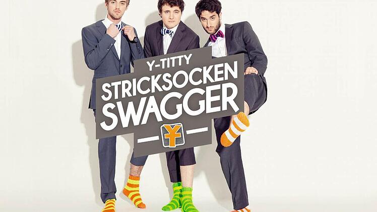 Philipp "Phil" Laude, Matthias "TC" Roll und Oguz "OG" Yilmaz alias Y-Titty sind mit ihrem Debütalbum "Stricksocken Swagger" auf Tour. Foto. pr