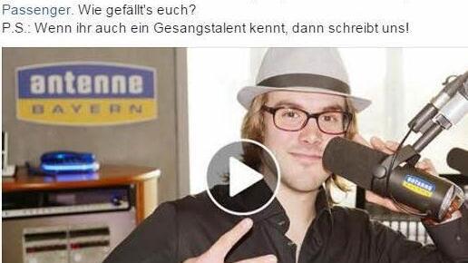 Screenshot: Facebook - Antenne Bayern