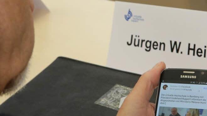 Zu Besuch bei der Virtuellen Hochschule Bayern. Foto: Barbara Herbst