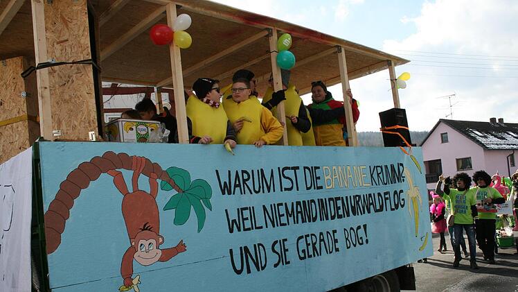 Faschingsumzug in Oehrberg. Foto: Gabriele Sell