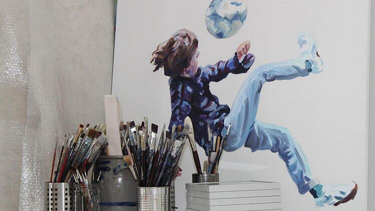 Claudia Wirth malt auch nach Fotos.