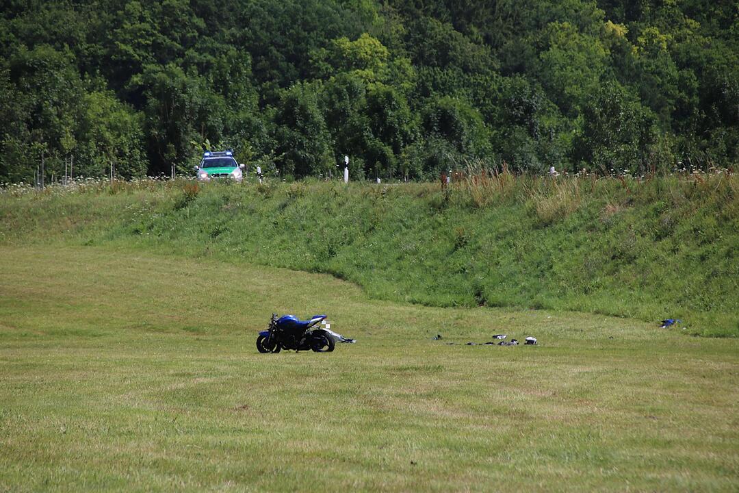 Schwerer Motorradunfall bei Maßbach