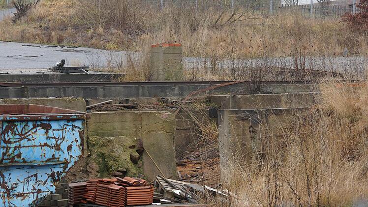 Mauerreste erinnern an das einstige Sägewerk.