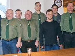 Der Angelverein "Petri Heil Haßlachtal" wählte einen neuen Vorstand. Sechster von links ist der neue Vorsitzende Philipp Viering, Fünfter von links der neue Zweite Vorsitzende Josef Schmidt. Foto: Karl-Heinz Hofmann