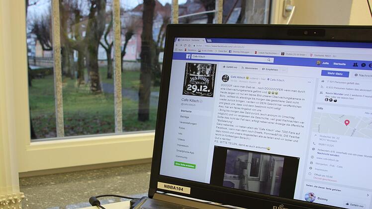 Die Cafe-Besitzer wendeten sich mit einem öffentlichen Facebook-Auftritt an den Einbrecher. Foto: Jutta Rudel