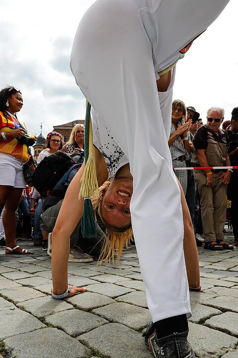 Beim großen Sambaumzug in Coburg ging es heiß her.