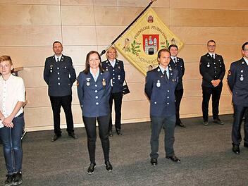 Ernennungen, Beförderungen und Ehrungen: Diese Feuerwehrfrauen und -männer wurden in die Freiwillige Feuerwehr Münnerstadt aufgenommen, befördert oder für langjährige aktive Dienstzeit geehrt.