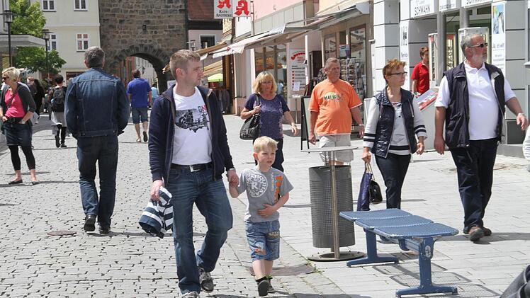 Der Lichtenfelser Marktplatz wurde zum Kinderparadies.