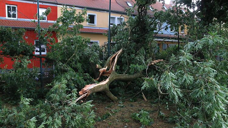 Ein Unwetter tobte am 22. Juli über Bamberg und den Landkreis Foto: Fedinand Merzbach
