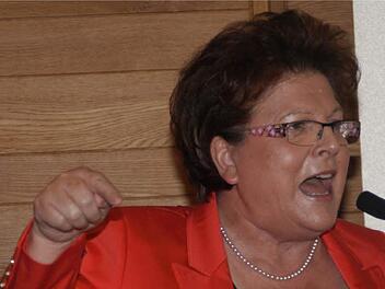Spitzenkandidatin Barbara Stamm gab sich gewohnt energisch.  Foto: bag