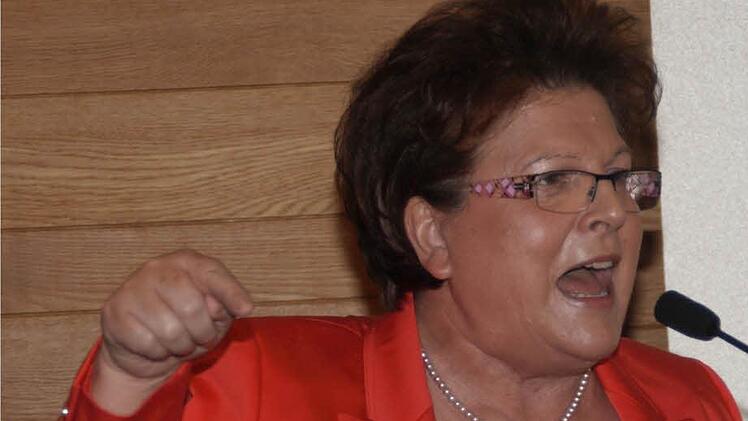 Spitzenkandidatin Barbara Stamm gab sich gewohnt energisch.  Foto: bag