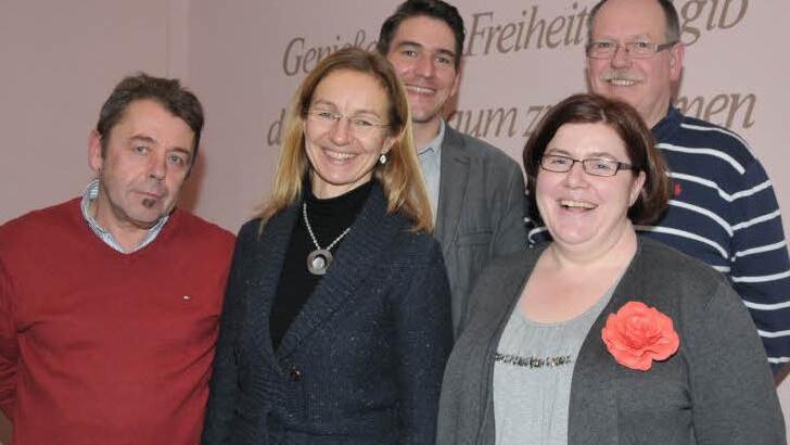 Herbert Müller, Petra Kreß-Pausch, Johannes Kreß, Corinna Geyer und Peter Maier (v. l.) bilden den neue Vorstand.