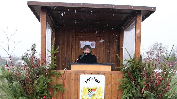 Die Regierungspräsidentin von Oberfranken Heidrun Piwernetz hielt eine Ansprache.Foto: Stefanie Gleixner