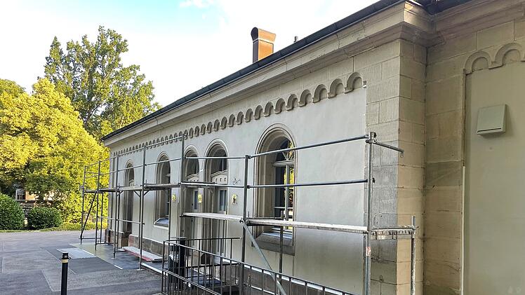Renovierung der Aussegnungshalle auf dem Coburger Friedhof schreitet voran
