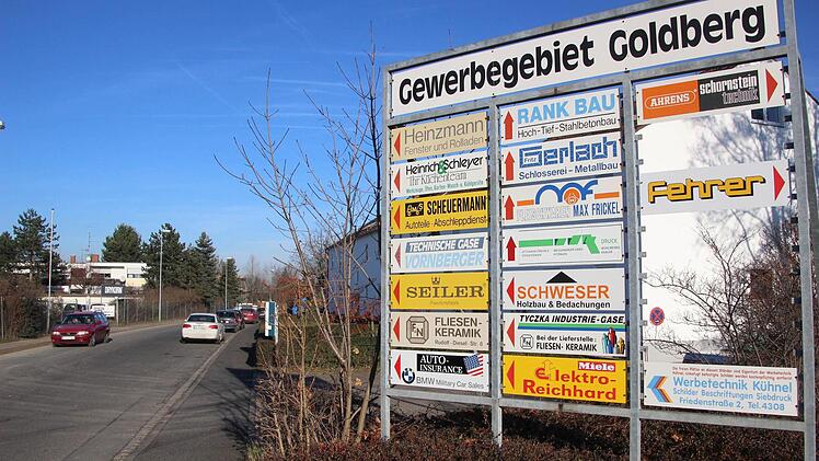 Werbegemeinschaft: Im Goldberg sind dutzende Firmen angesiedelt. Am Goldbergtag haben nur noch wenige Interesse.