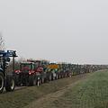 500 Traktoren beteiligten sich am Mittwoch am Protest in Oberfranken. Foto: Monika Schütz