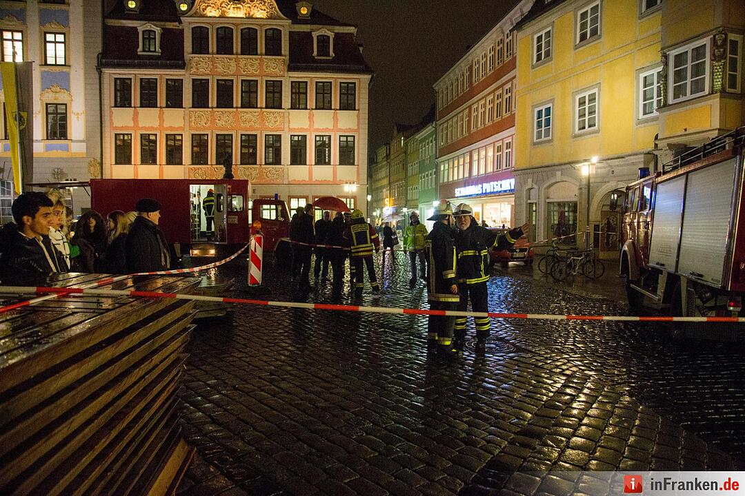 Schwelbrand in Coburger Innenstadt