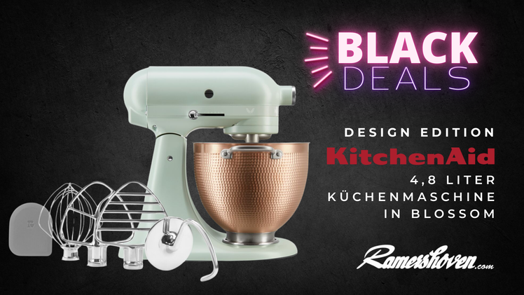 Für die KitchenAid Artisan KSM180 Blossom zahlst du zwar ein paar Euro mehr als für das herkömmliche Modell, dafür bekommst du ein limitiertes Sammlerstück.