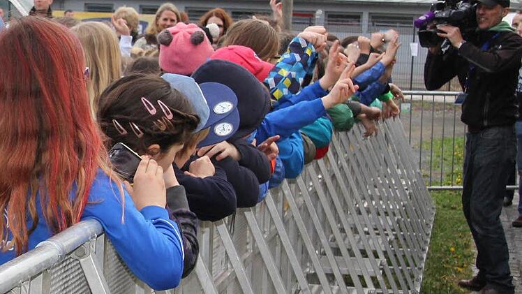 Filmaufnahmen für Antenne Bayern und RTL.