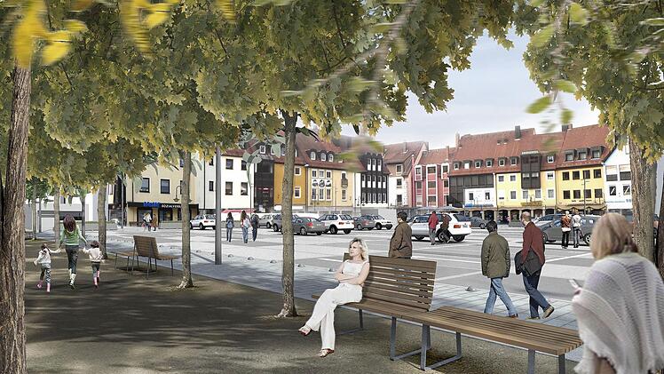 Eine "Grüne Arkade" wird an der Grabenstraße geschaffen. Visualisierung: Stadt Kulmbach
