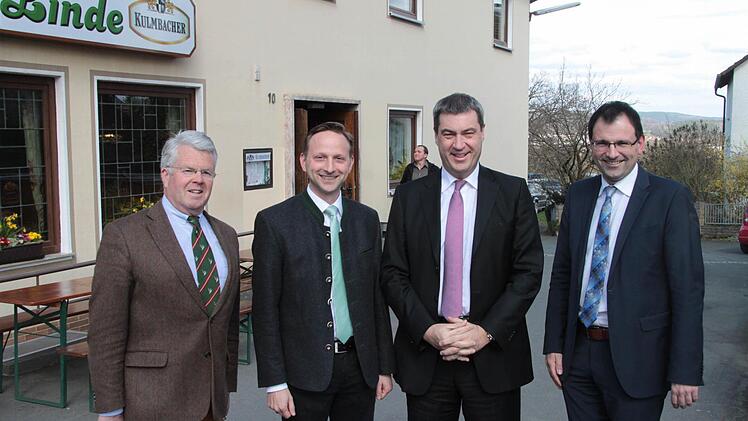 Markus Söder in Willmersreuth. Foto: Jürgen Gärtner