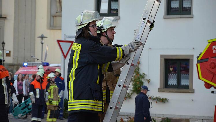 Großübung in Gauaschach  Foto: Jana Keul