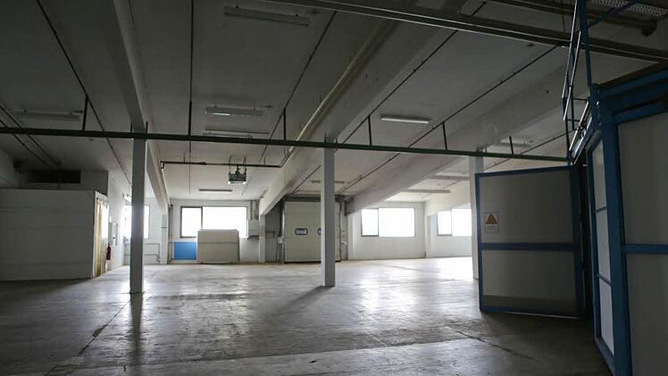 Die Fabrikhallen sind komplett leer Foto: Barbara Herbst