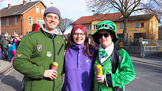Wildes Faschingstreiben in Steinach an der Saale.