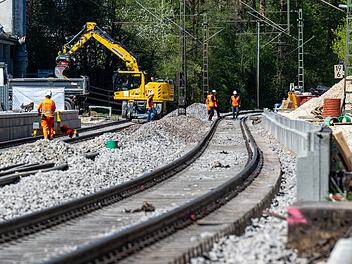 Bauarbeiten bei der Bahn