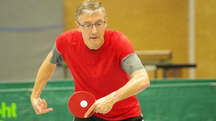Bernd Feulner vom TV Oberwallenstadt wurde Vize-Bezirksmeister der D-Klasse im Einzel und im Doppel Foto: Hans Franz