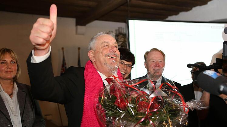 Geschafft: Mit 51,30 Prozent gewinnt Norbert Tessmer (SPD) bereits im ersten Wahlgang die OB-Wahl in Coburg.Foto: Archiv/Jochen Berger