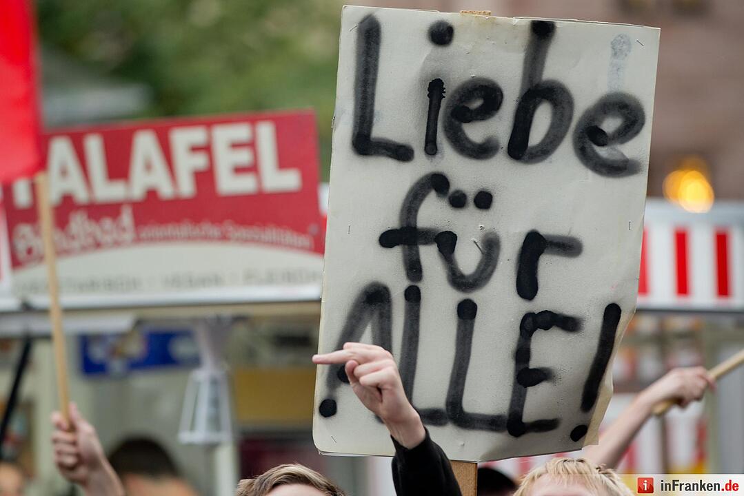 Demo gegen Neonazis in Nürnberg