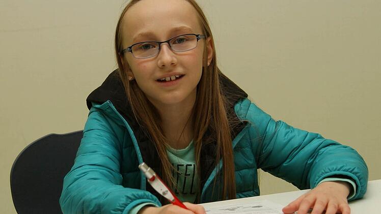 Mathe-Kreissiegerin Emelie Kraus: Sie gewann bei den Mädchen.