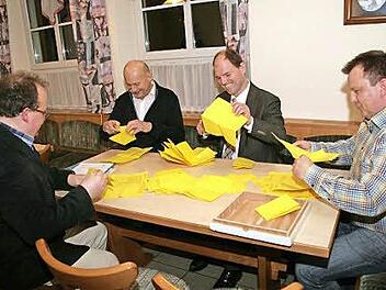Der Wahlvorstand achtet darauf, dass Wahl und Auszählung der stimmen ordnungsgemäß ablaufen. Foto: Sylvia Hubele