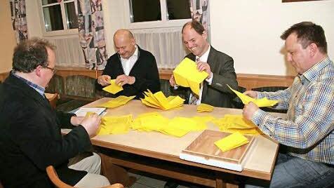 Der Wahlvorstand achtet darauf, dass Wahl und Auszählung der stimmen ordnungsgemäß ablaufen. Foto: Sylvia Hubele