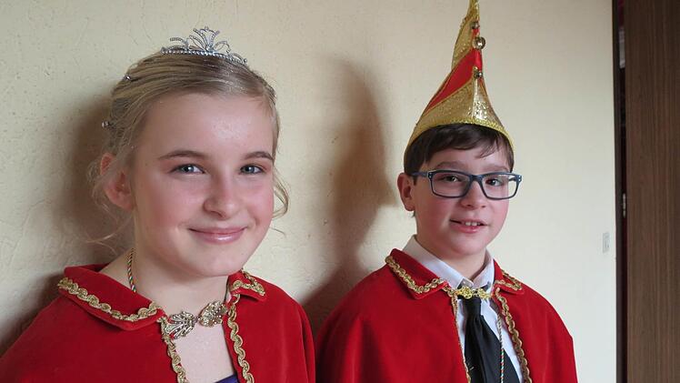 Das Kinderprinzenpaar: Hannah I., Magnus I.  Foto: Doris Bauer