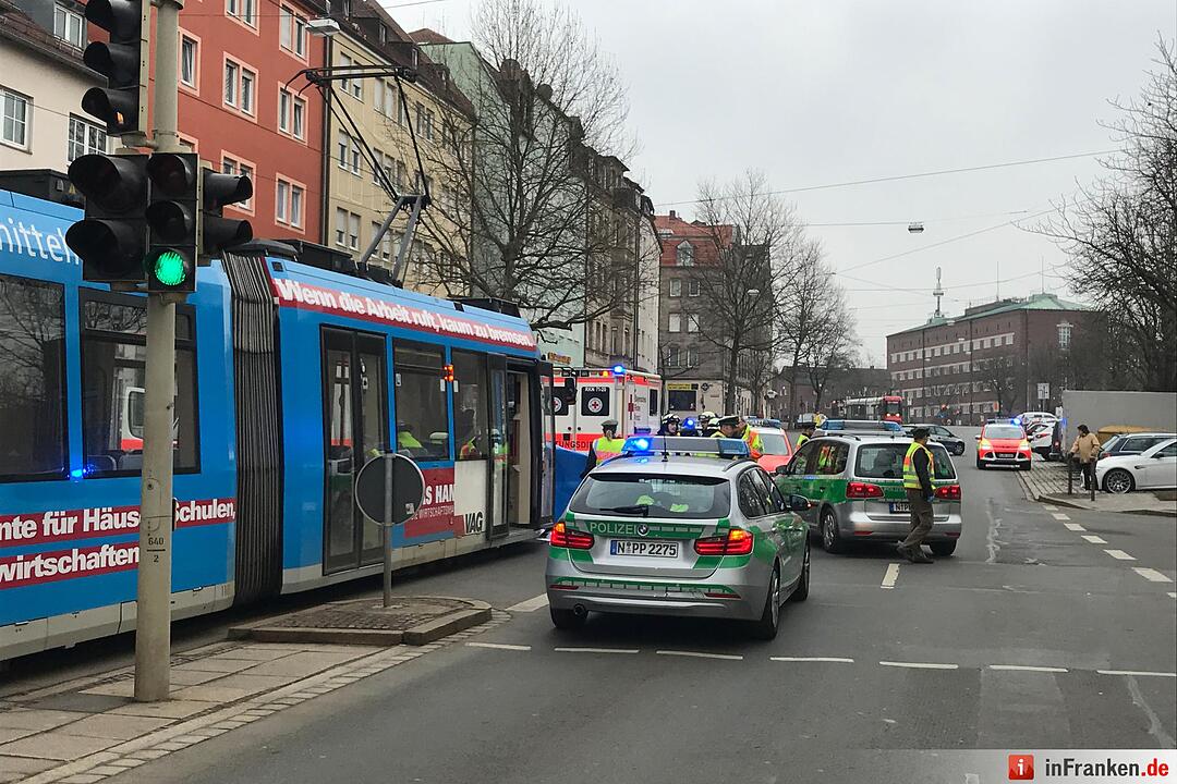 Tödlicher Unfall: Frau in Nürnberg von Straßenbahn erfasst