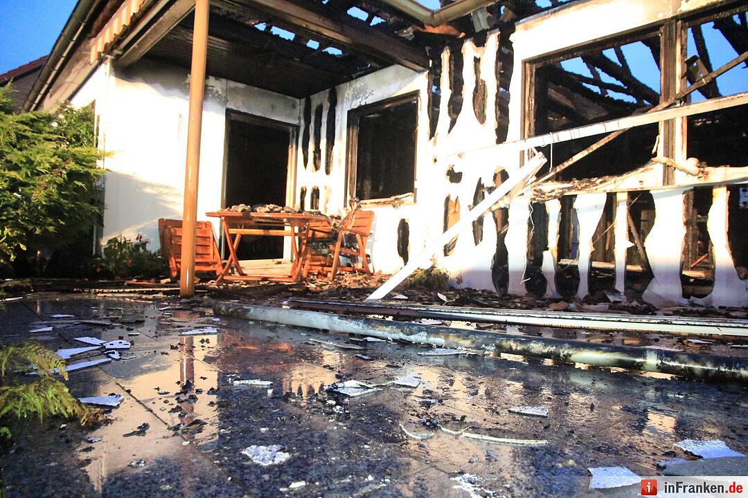 Wohnhaus wird in Redwitz Raub der Flammen