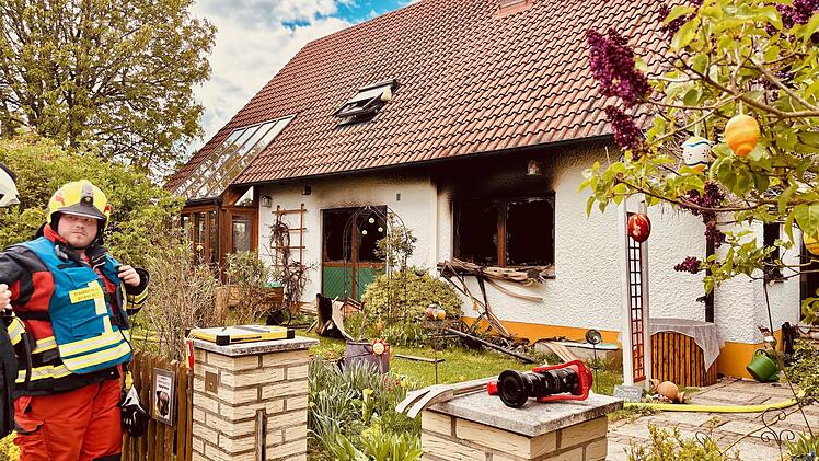 Haus im Kreis Bayreuth nach Brand zunächst nicht mehr bewohnbar