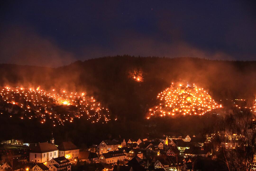 Feuerspektakel in der Fränkischen Schweiz