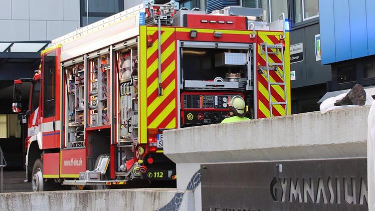 Der Feuerwehreinsatz am Gymnasium Fränkische Schweiz am Dienstag Foto: Kreisbrandinspektion Forchheim