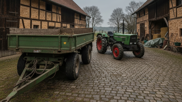 Kreis Ha&szlig;berge: Landwirt von Traktor &uuml;berrollt - an Unfallort gestorben