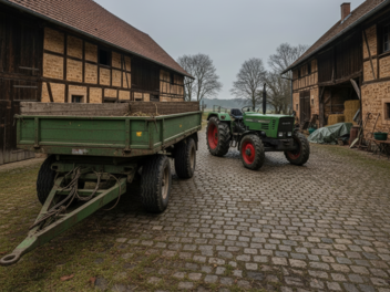 Kreis Ha&szlig;berge: Landwirt von Traktor &uuml;berrollt - an Unfallort gestorben