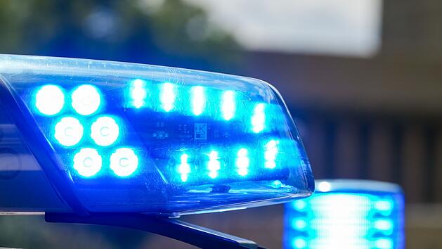Blaulicht auf Polizeifahrzeug - 16-J&auml;hriger attackiert Polizisten in Hof