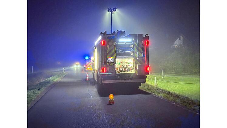 Unfall in Elfershausen am Montagmorgen