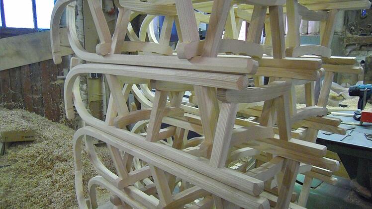 Schlittenherstellung in Leubach. Foto: Julia Raab