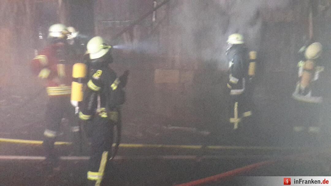 Scheunenbrand in Oberleichtersbach