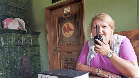 In einem der prunkvollen Räume des Schlosses hat Mary Moosberger "das schönste Büro, das ich mir vorstellen kann" bezogen.