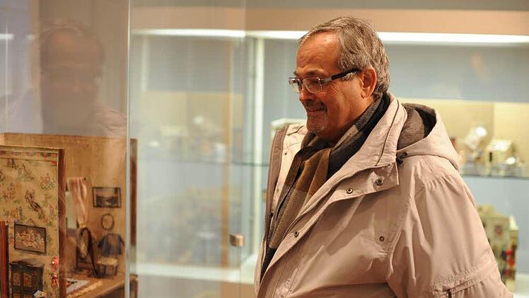 Manfred Steffan kam aus Bamberg, um die Ausstellung zu bewundern.
